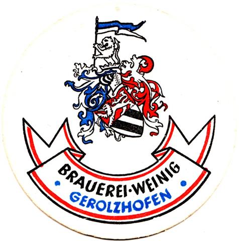 gerolzhofen sw-by weinig rund 1a (215-groes wappen)